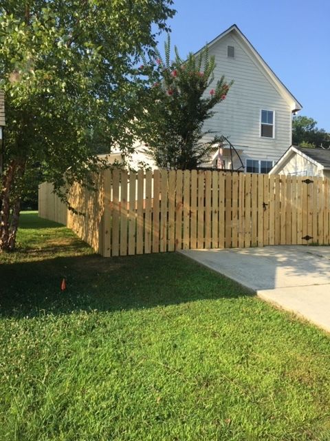 Dalton Fence team member on a job site