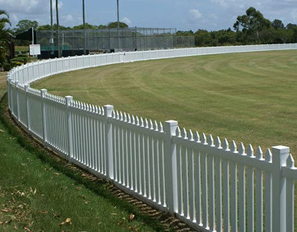 Vinyl fence with matching gate
